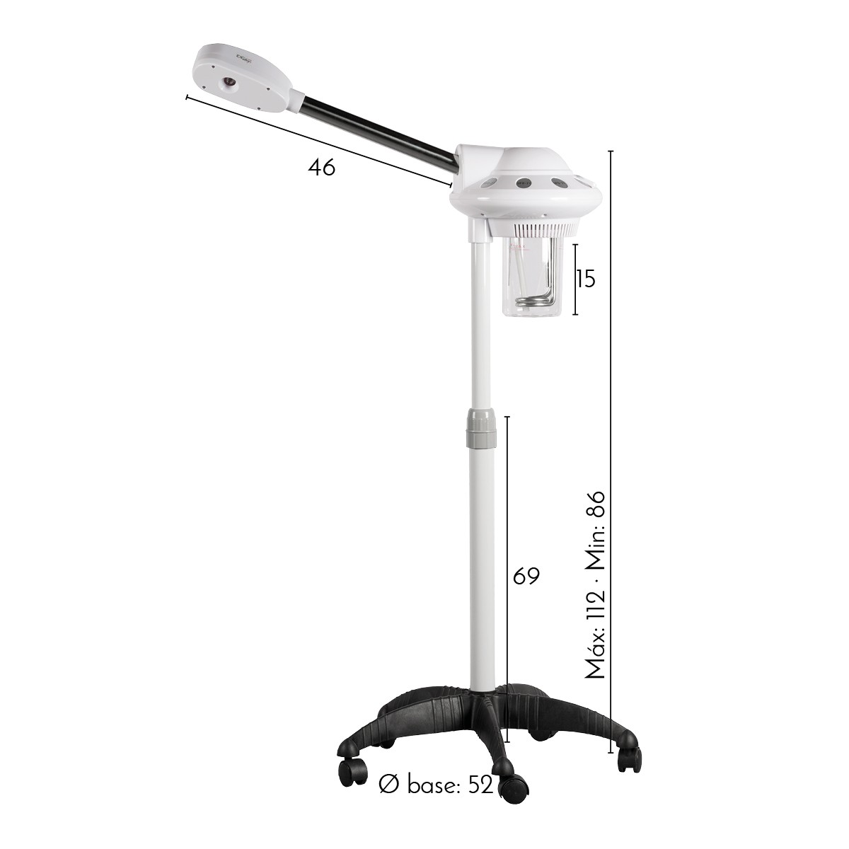 VAPOR OZONO PAVIA SUPER LUXE (ESTETICA) The Beauty Corner