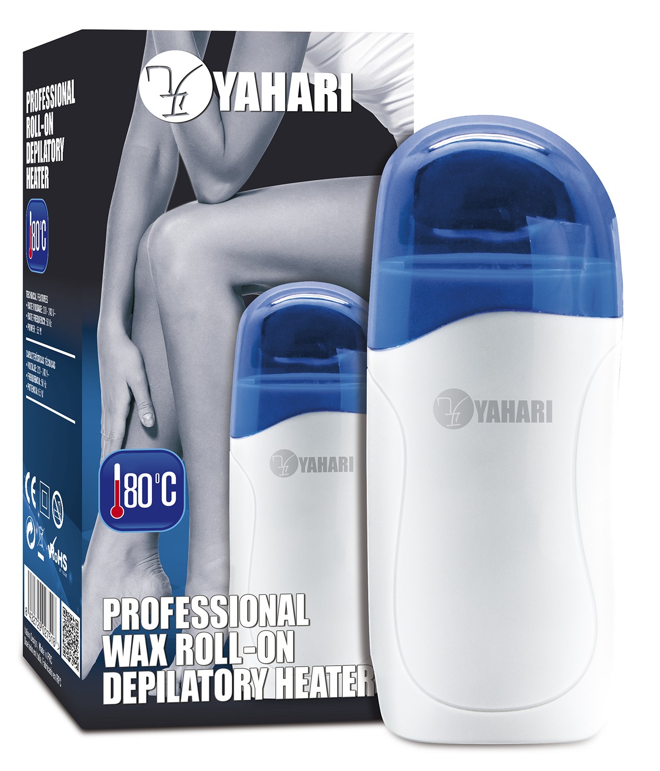 CALENTADOR DE CERA 80o DEPIL ROLL-ON YAHARI The