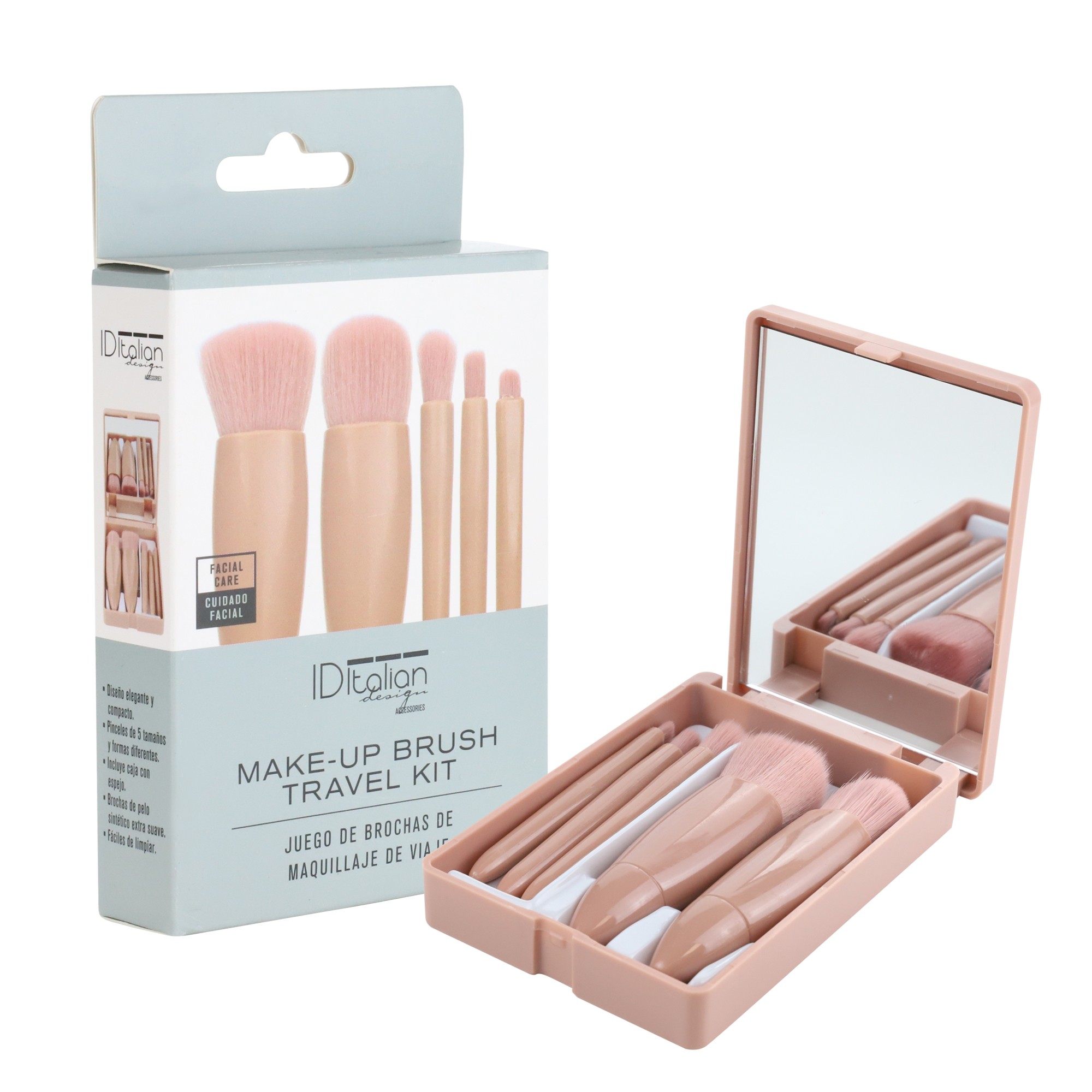 JUEGO DE BROCHAS DE MAQUILLAJE DE VIAJE