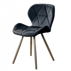 SILLA ESTOCOLMO QUILTED BLACK