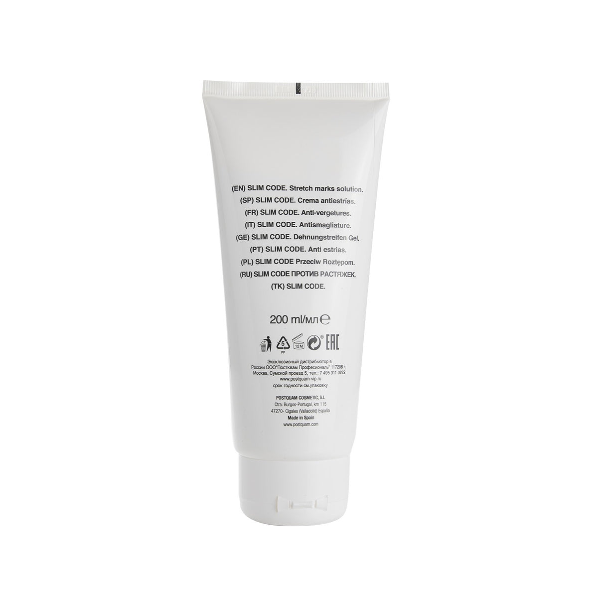 Slim Code Anti-Dehnungsstreifen-Creme für die Schwangerschaft 200 ml