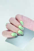 Nail Art Vinyl Mask. Silver Giraffe