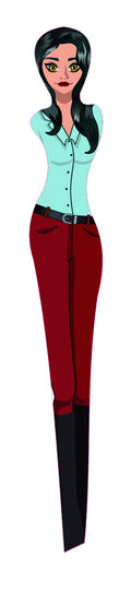 Pinzette Black Hair Girl