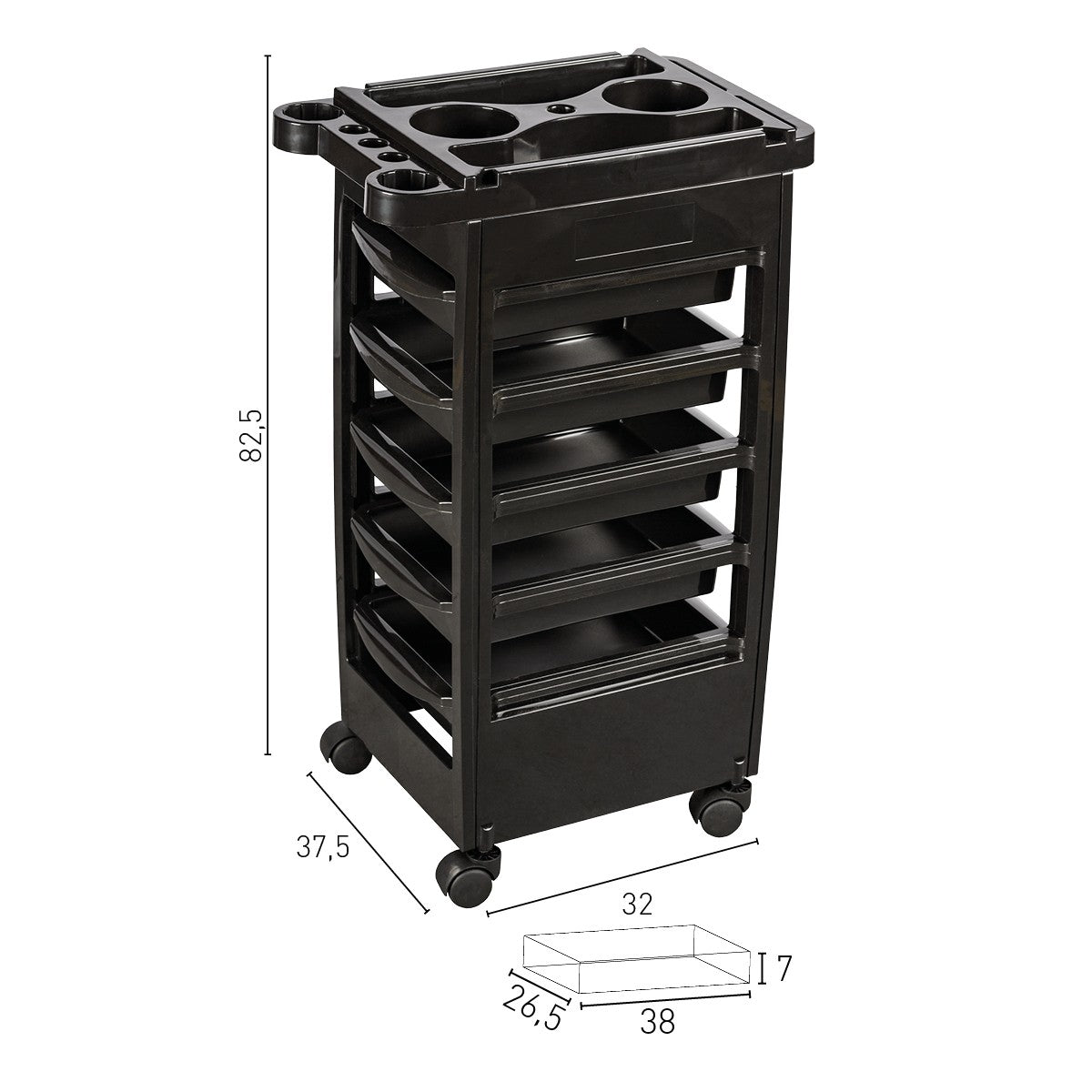 Carrello Ferrara nero
