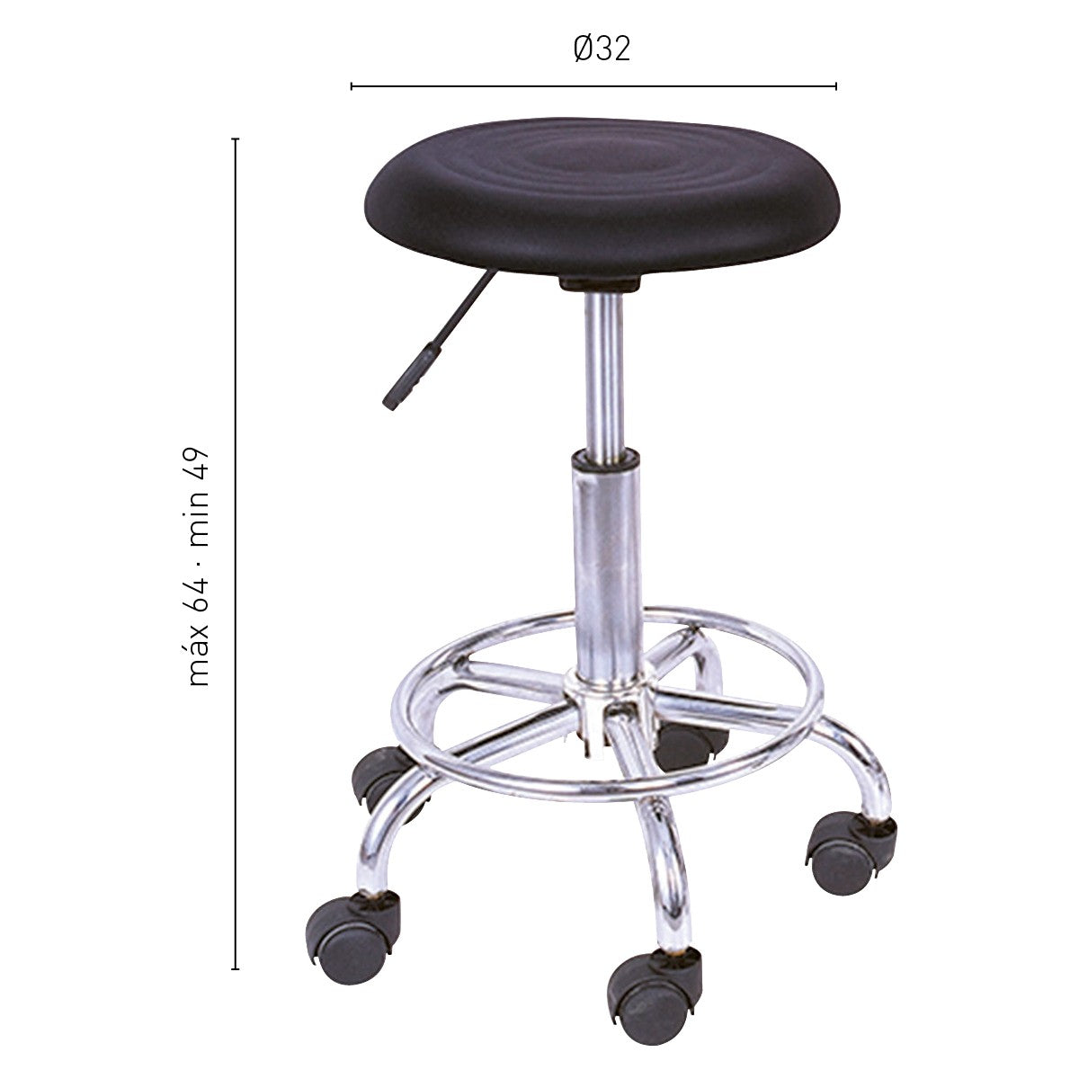 Taburete Dot Black