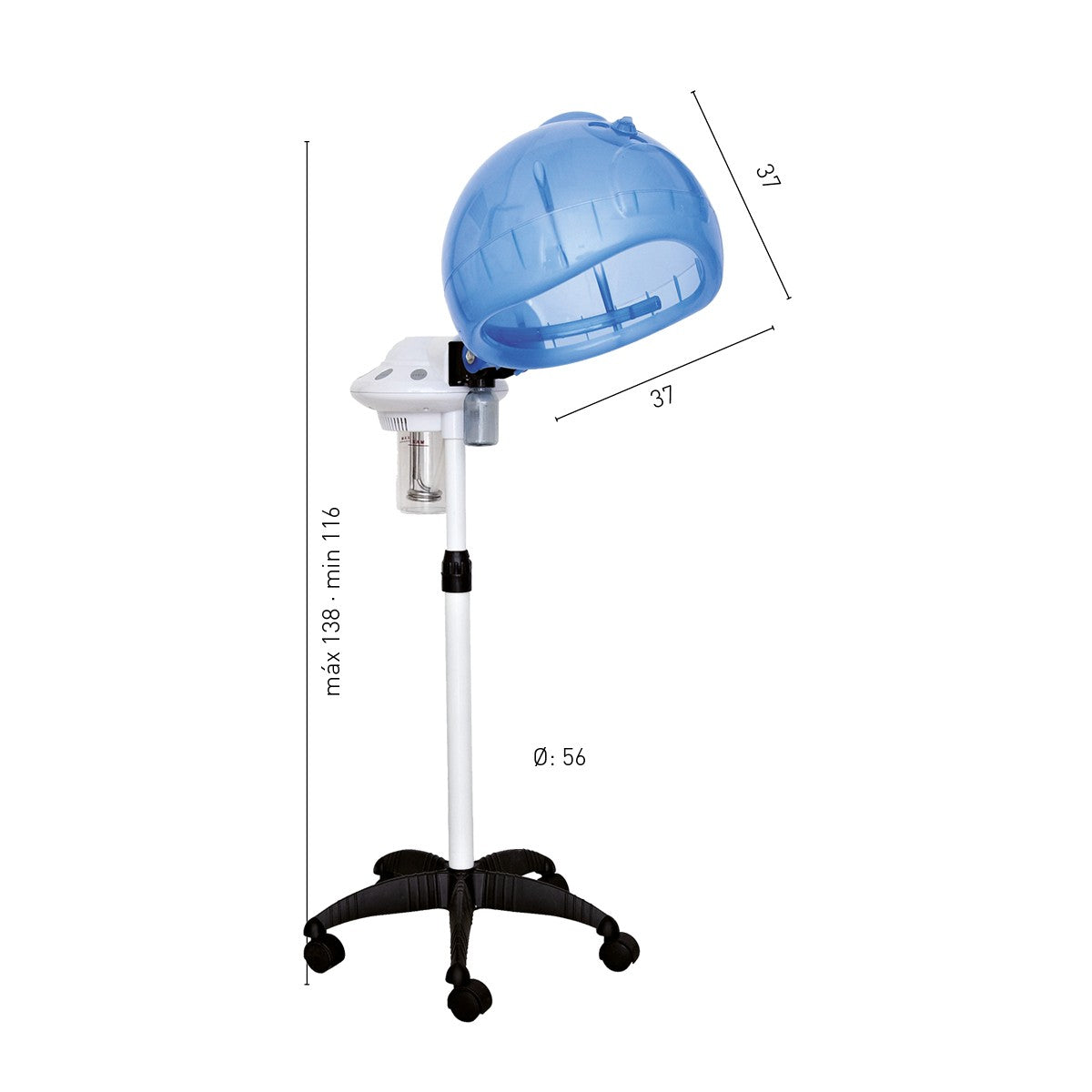 Vaporisateur de coiffure Rimini Luxe avec pied