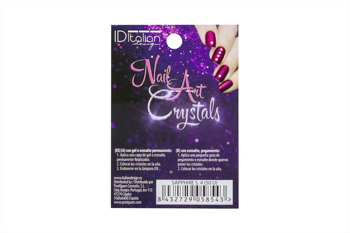 Cristaux nail art. saphir s. 4 (50 u)