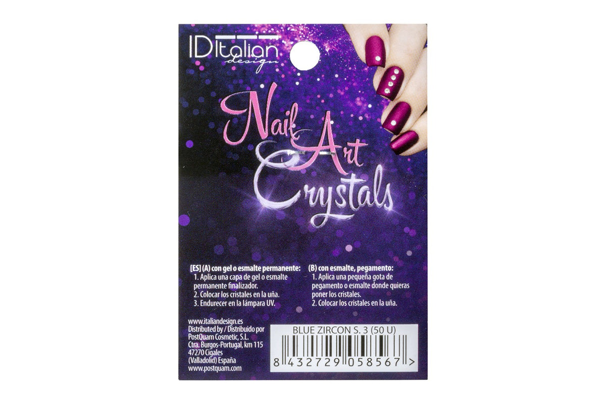 Nail Art Cristais. Blue Zircon S. 3 (50 u)