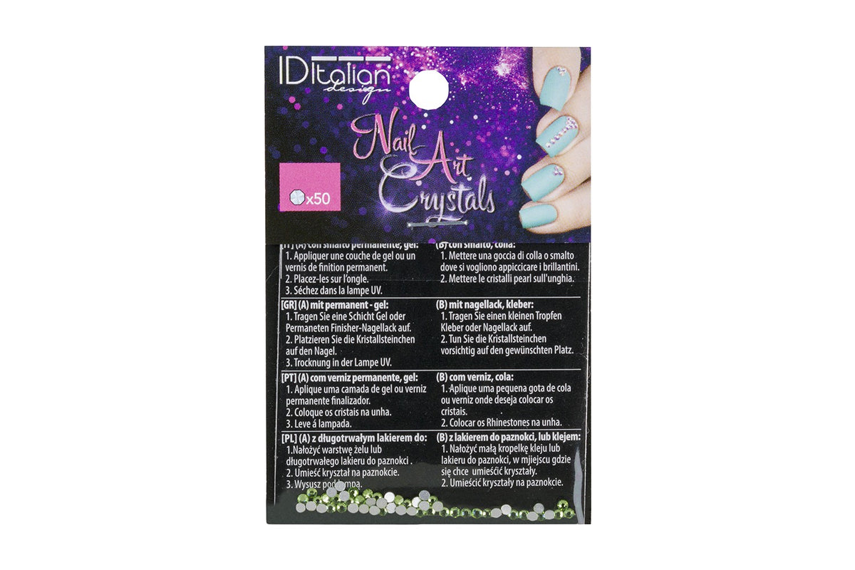 Nail Art Crystals. Peridot S. 4 (50 u)