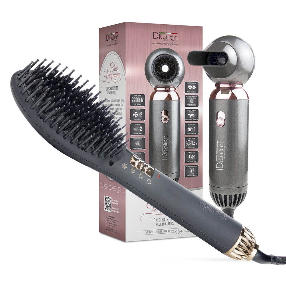 Pack Secador Chic Voyager + Cepillo Alisador