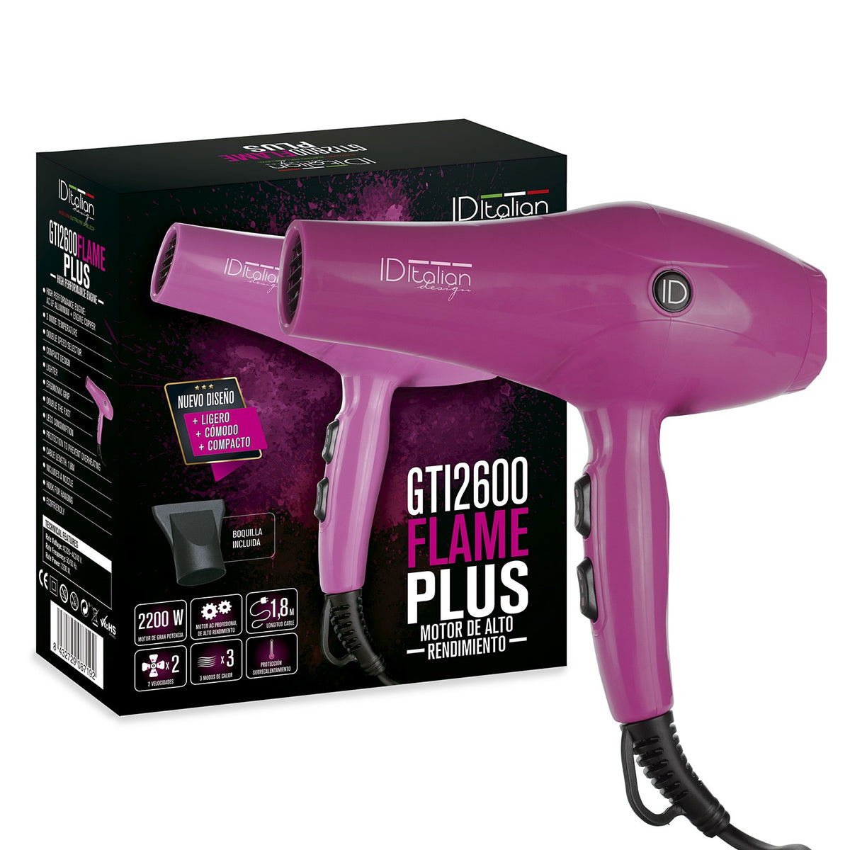 Secador GTI 2600 Flame Plus