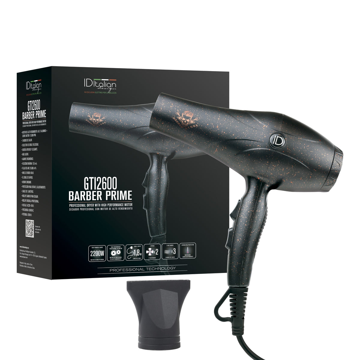Secador de Pelo Barber Prime Profesional 2200W