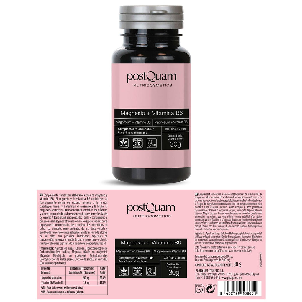 Magnesio +Vitamina B6 60 Comprimidos
