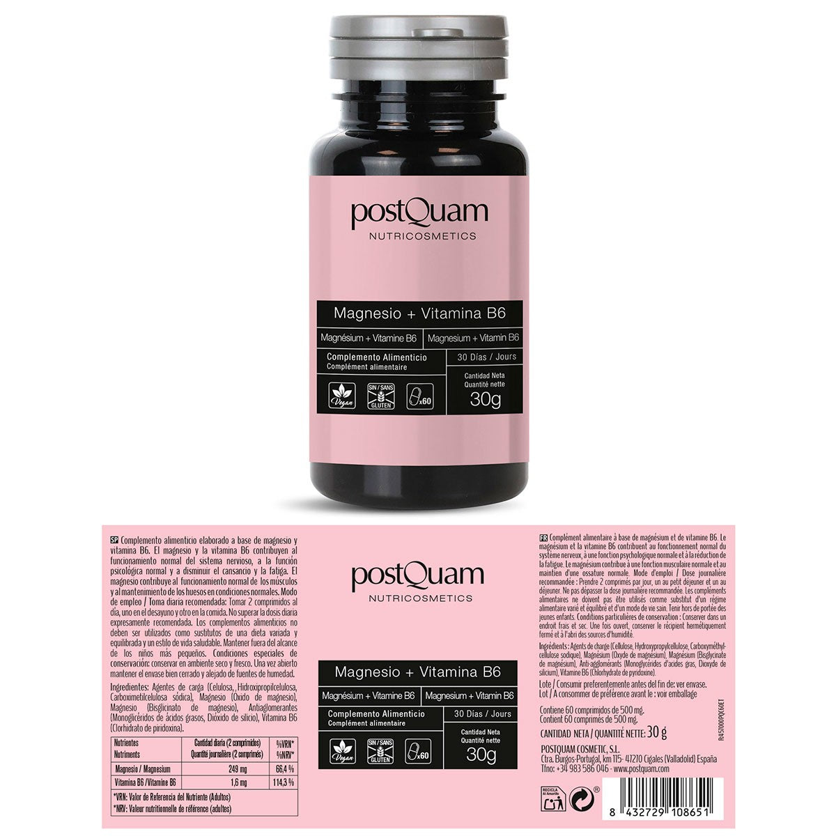 Magnesio +Vitamina B6 60 Comprimidos