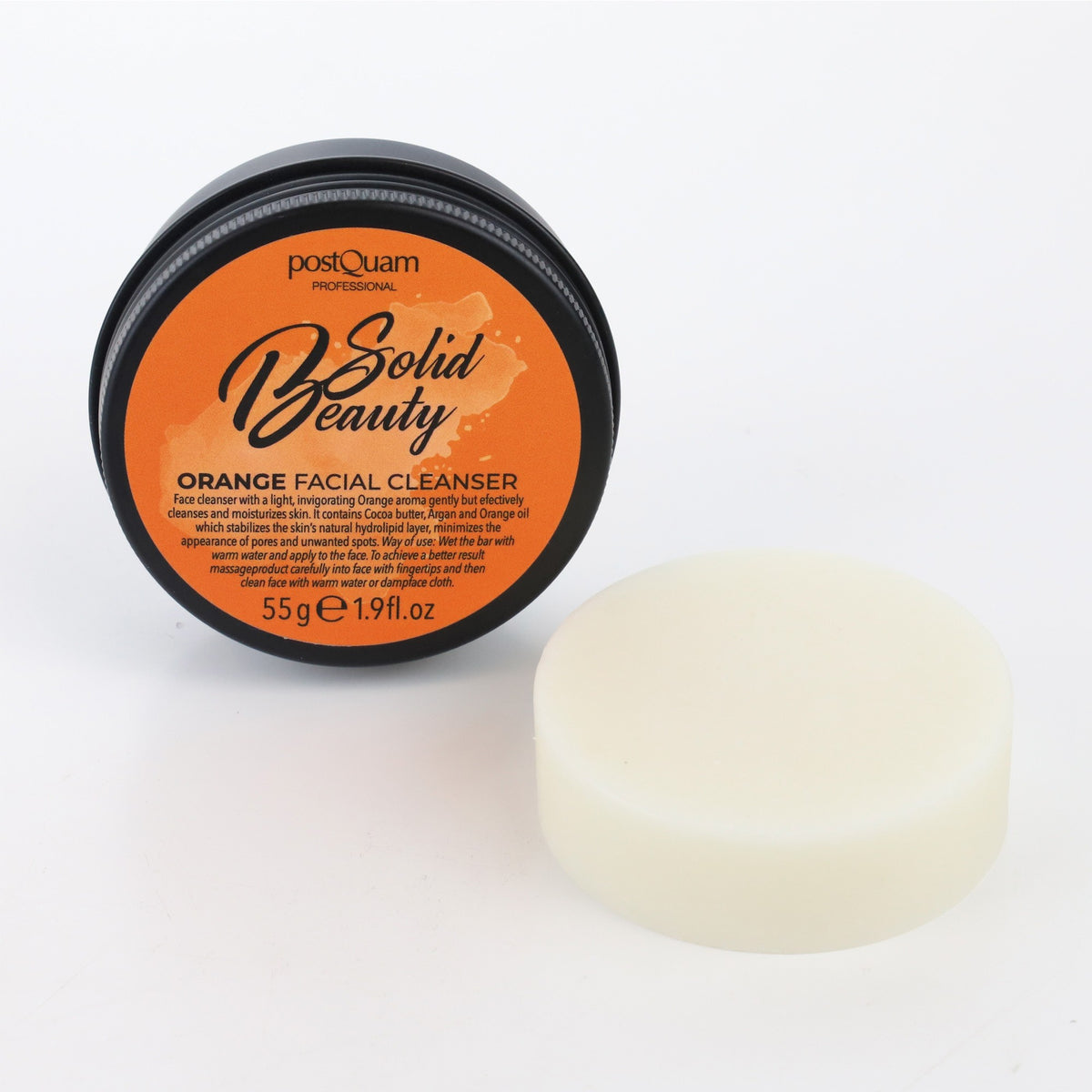 Detergente viso solido all'arancia 55 gr.