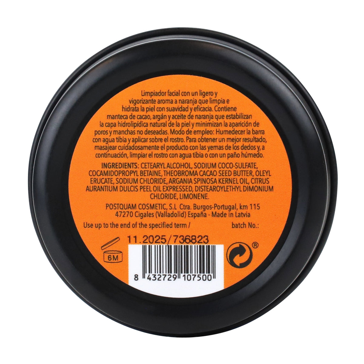 Detergente viso solido all'arancia 55 gr.