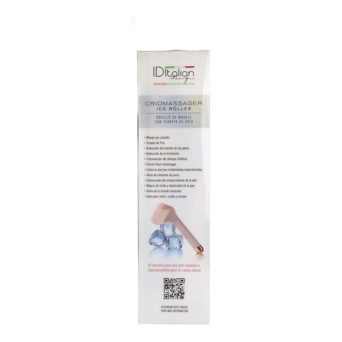 Rolo facial de gelo
