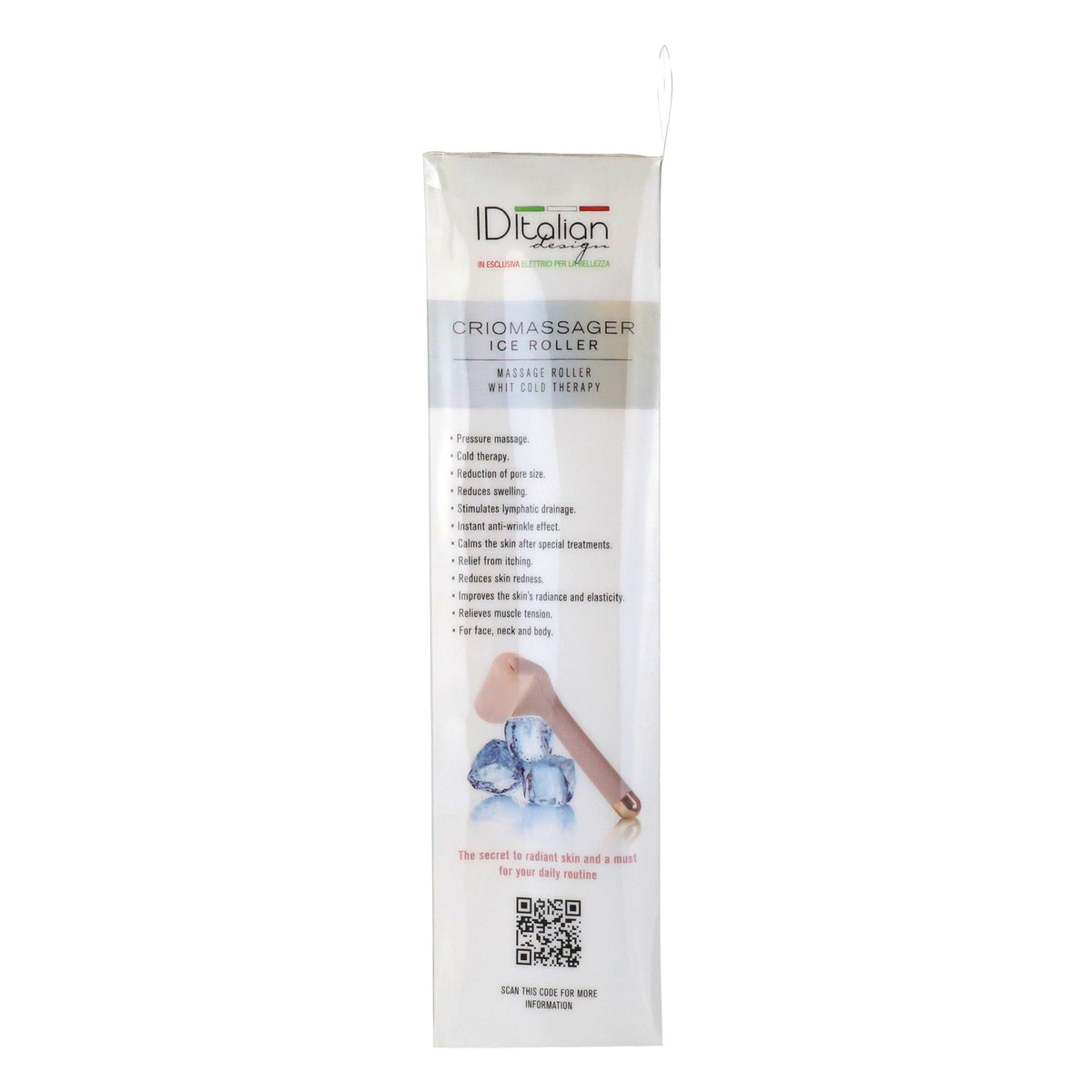 Rolo facial de gelo