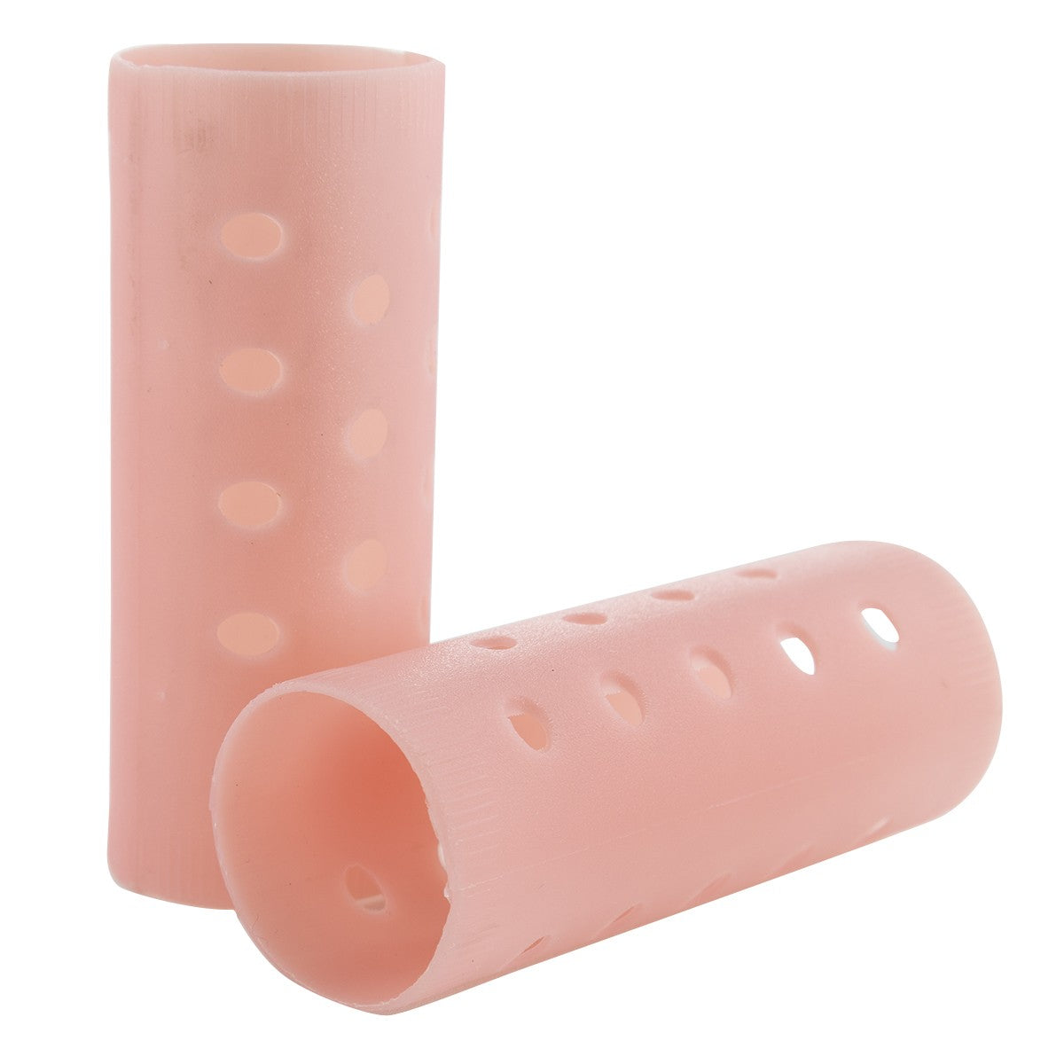 BIGOUDIS TRANSLUCIDES ROSES Nº8 (12 PCS) (DIAM. 28X65MM)