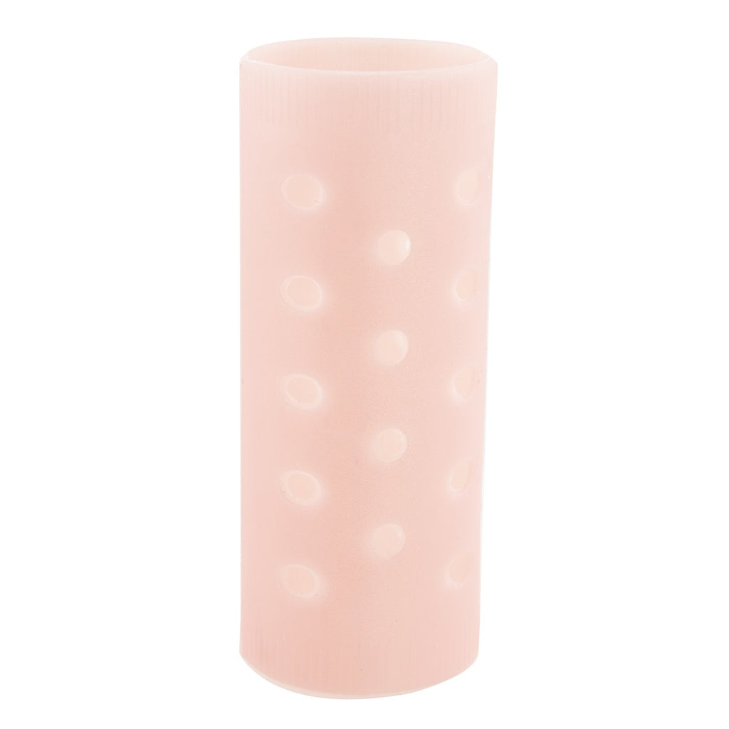 BIGOUDIS TRANSLUCIDES ROSES Nº8 (12 PCS) (DIAM. 28X65MM)