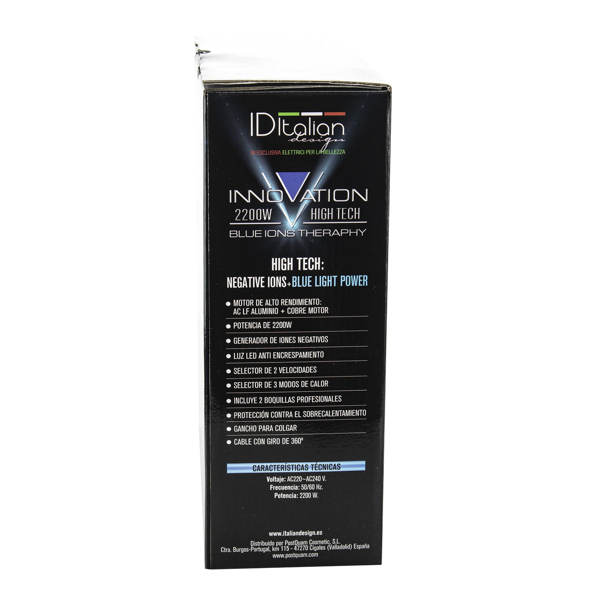 Secador Innovation 2200W High Tech Blue Ions Therapy
