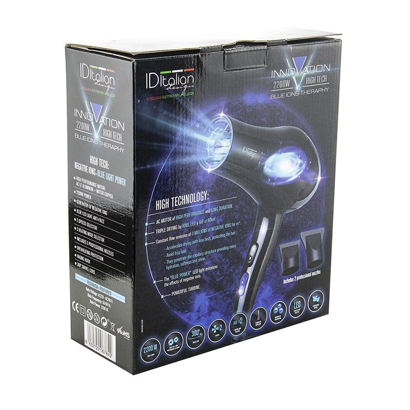 Secador Innovation 2200W High Tech Blue Ions Therapy