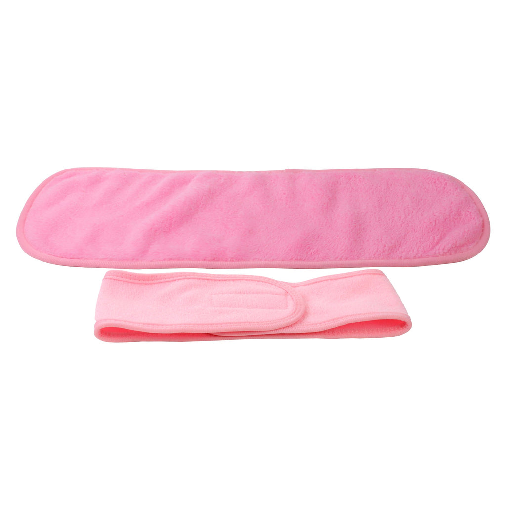 Ensemble bandeau et serviette pour le visage en microfibre