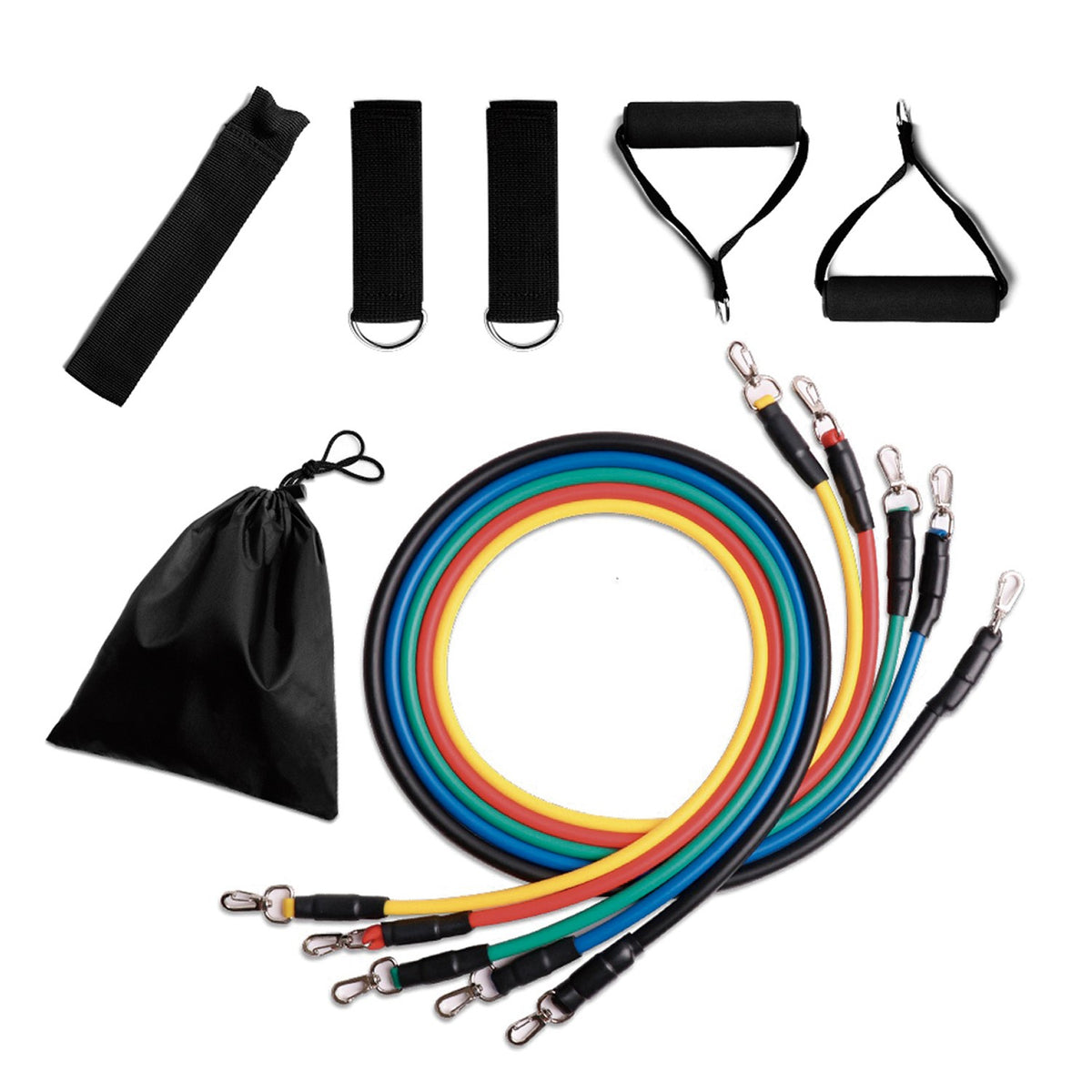 Set per bodybuilding con fascia di resistenza