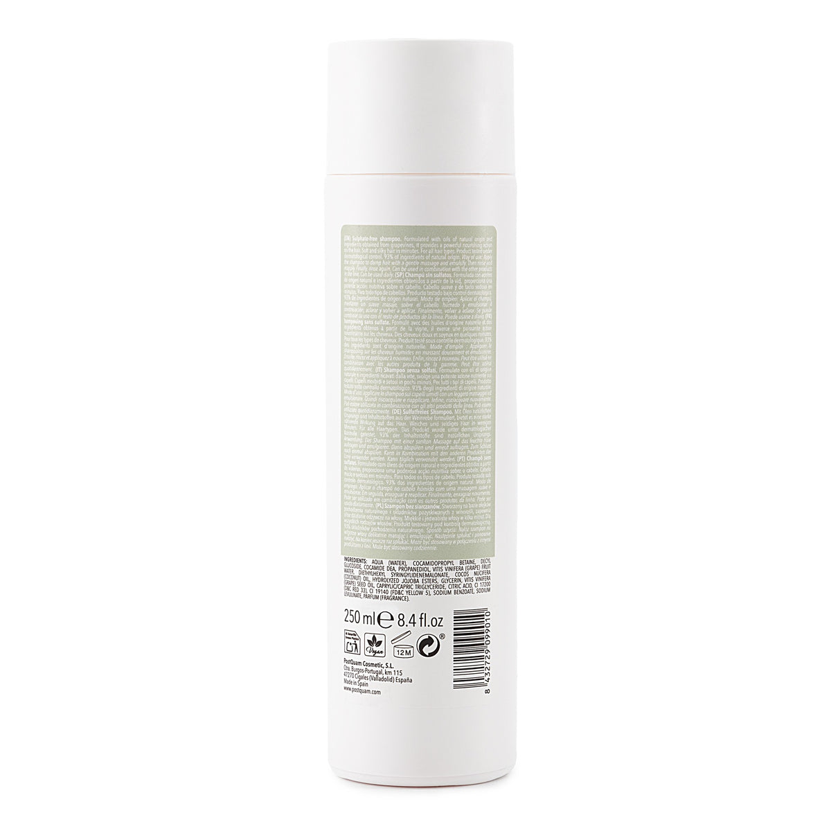 Champú sin Sulfatos con Extractos de Vino 250 ml