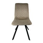 Chaise Hasselt en velours beige