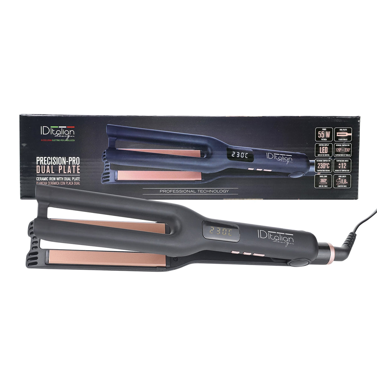 Plancha de Pelo de Precision-Pro Dual Plate