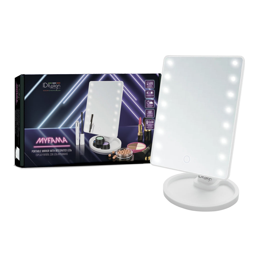 Espejo Make-Up con Leds Portátil Myfama