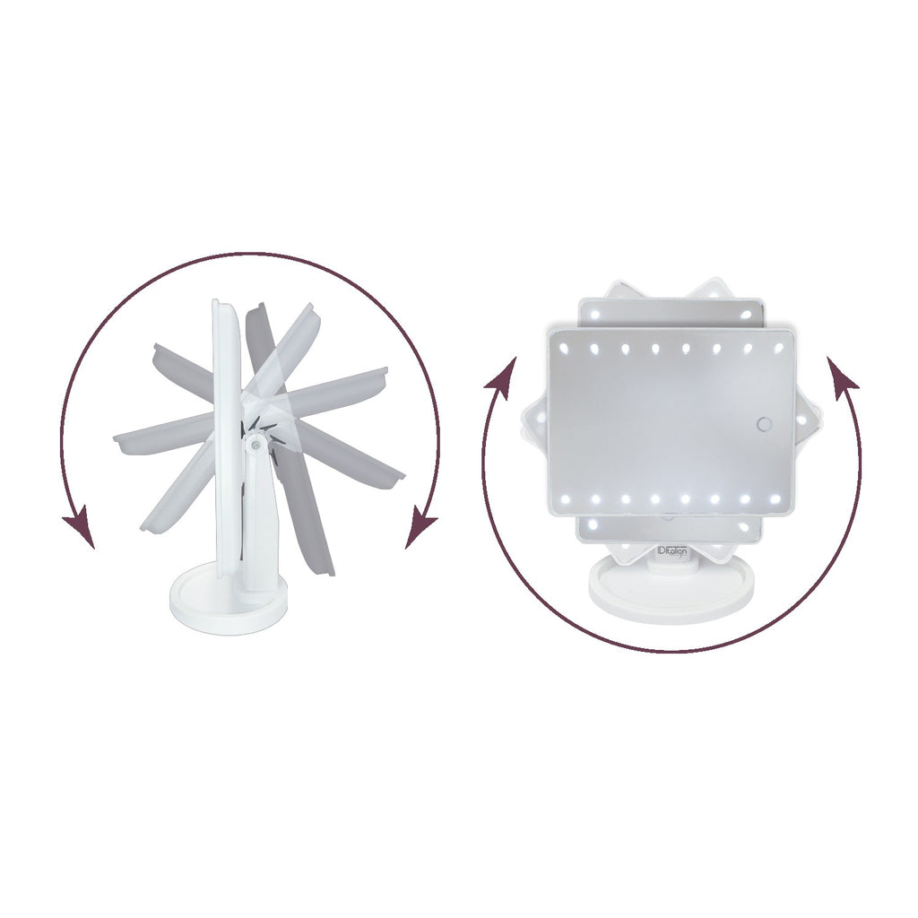 Espejo Make-Up con Leds Portátil Myfama
