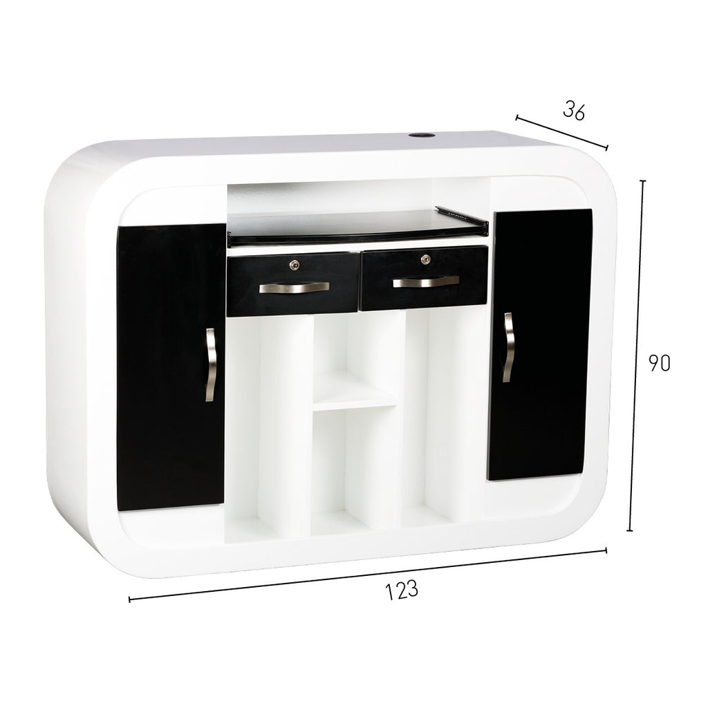 YAHEA-7808 - Balcão de receção Buddy branco
