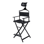 Chaise de maquillage en aluminium avec appui-tête 55x43x110