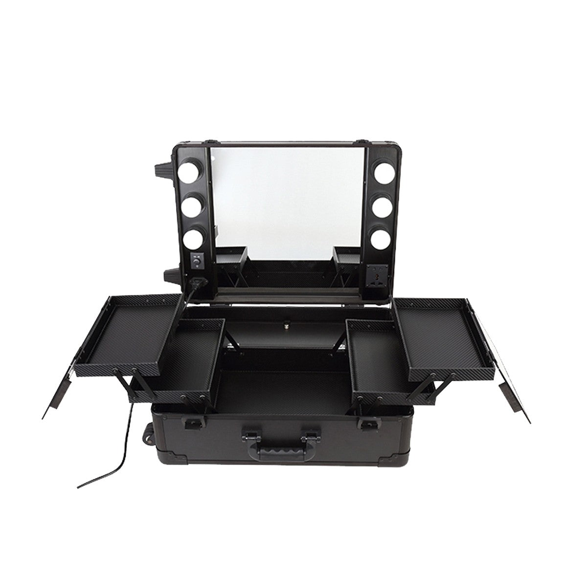 Valigetta trucco con 6 lampadine LED (502 x 402 x 2