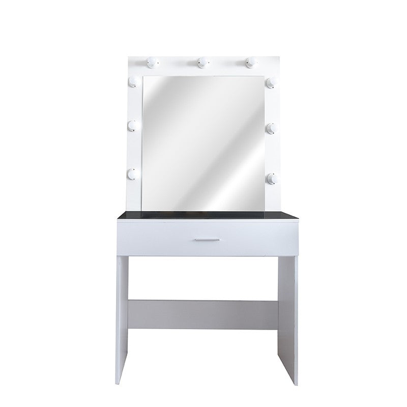 Tavolino da trucco con luce (9 lampadine)