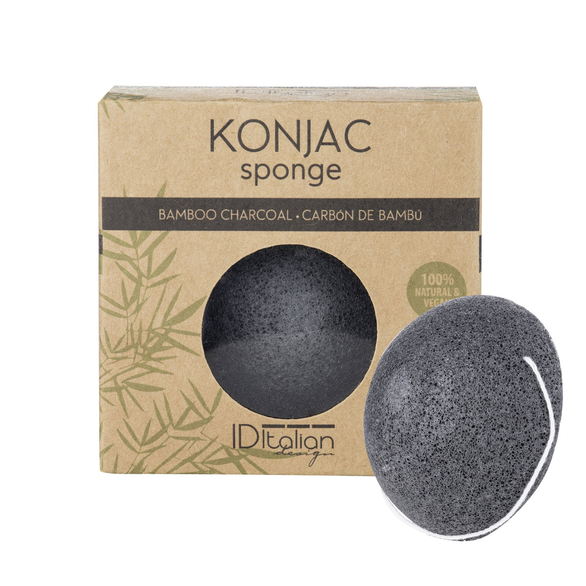 Esponja Konjac con Carbón