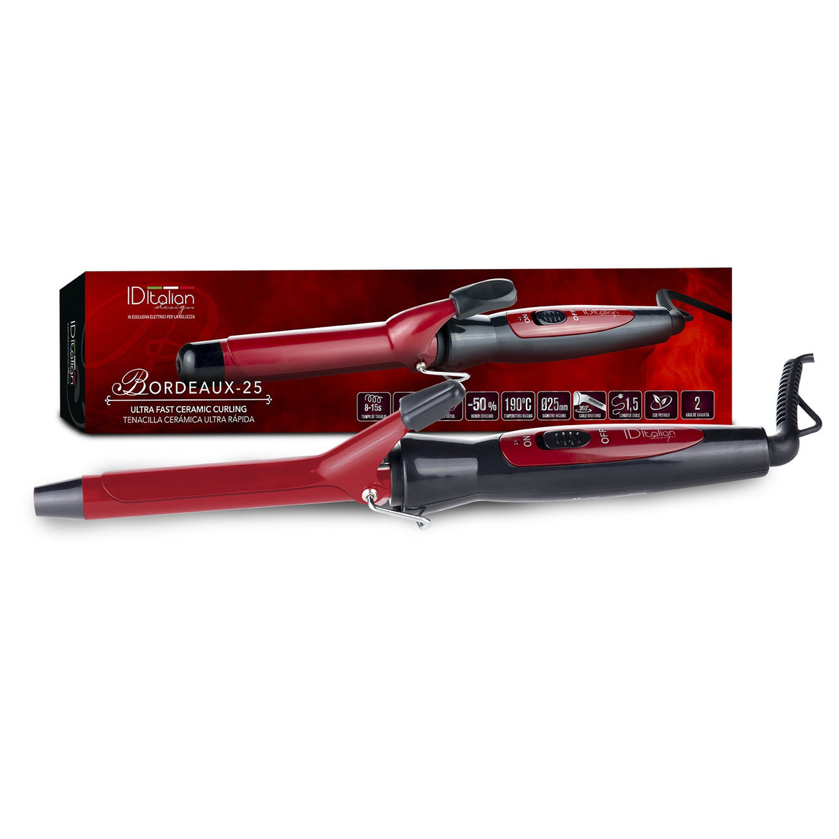 Ferro arricciacapelli ultrarapido Bourdeaux 19 mm