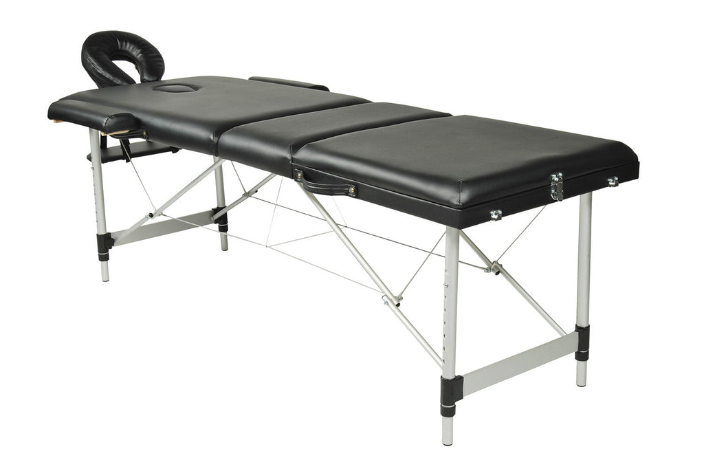 TABLE DE MASSAGE MALLETTE ALUMINIUM 3 PARTIES