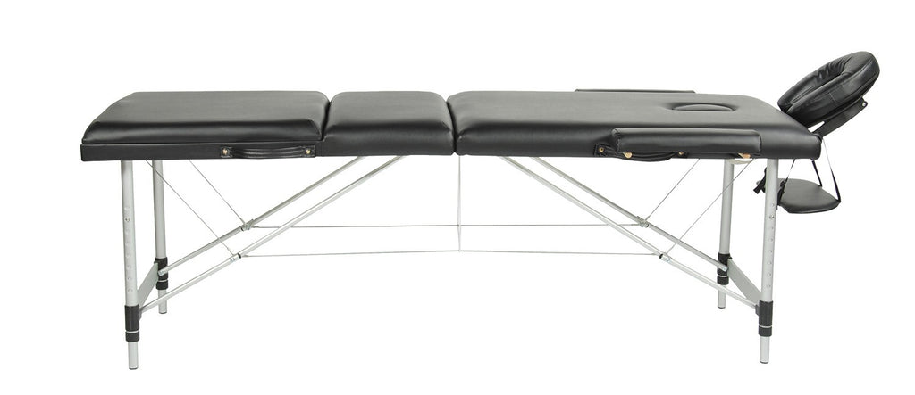 TABLE DE MASSAGE MALLETTE ALUMINIUM 3 PARTIES