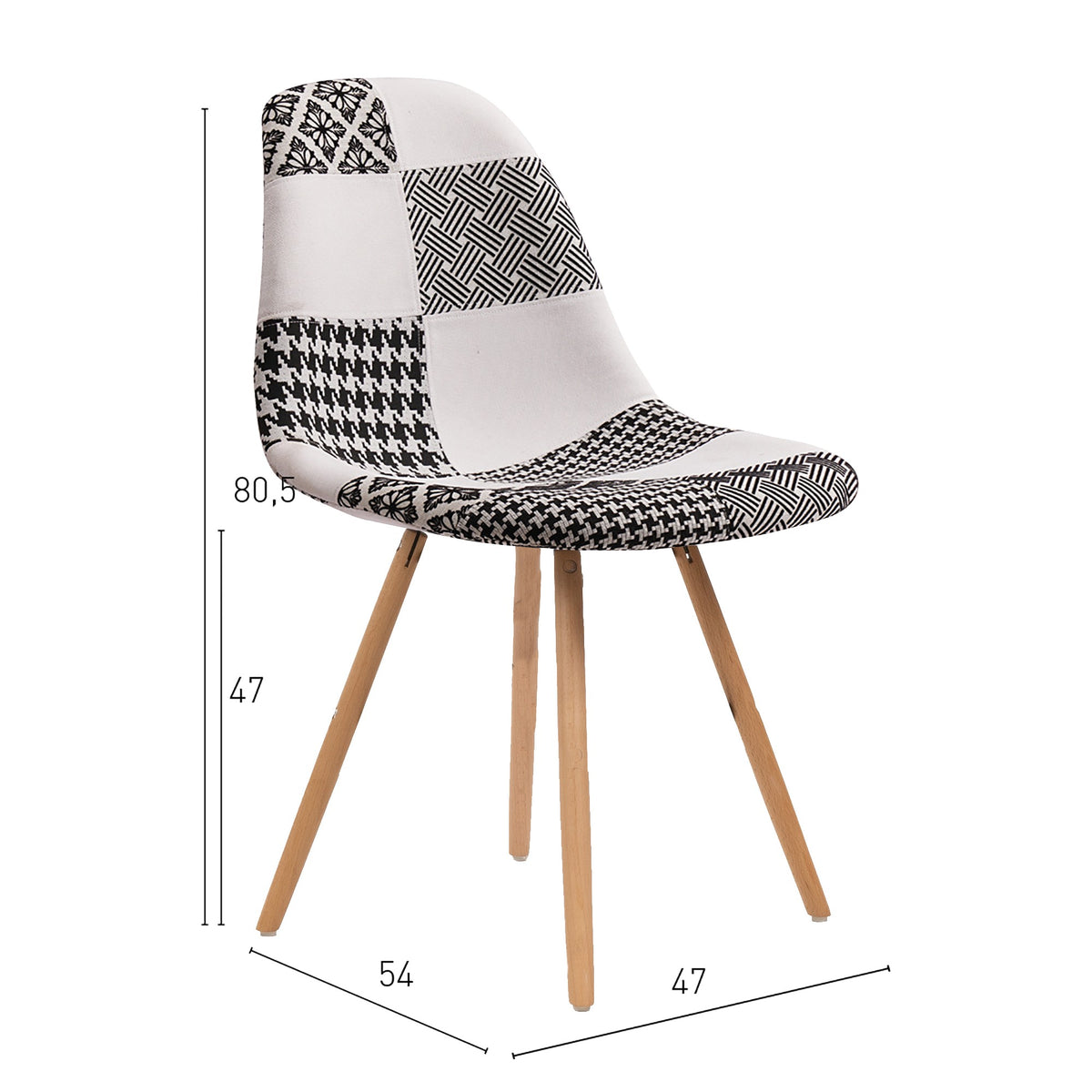 Silla Estocolmo Patchwork