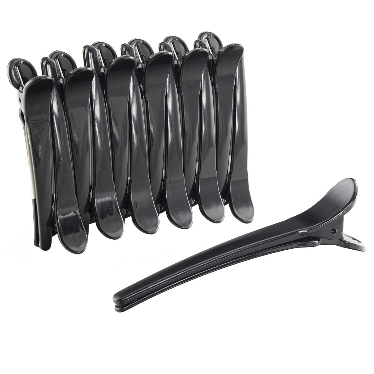 Pinzas de Pelo Negras (12 uds.)