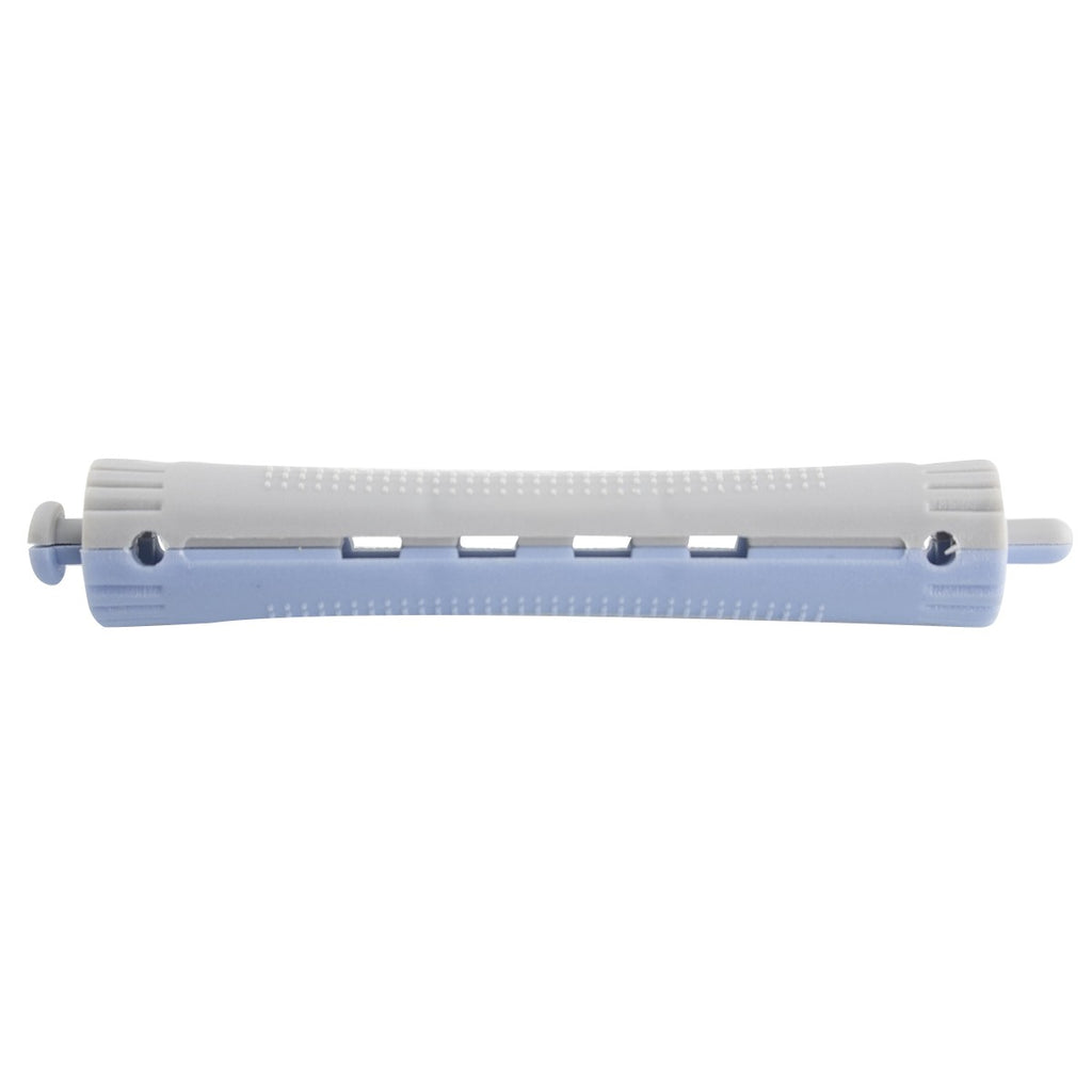BIGOUDIS À PERMANENTE GRIS/BLEU Nº2 (12 PCS) (DIAM. 13X91MM)