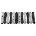 BIGODINI PER PERMANENTE NERO/GRIGIO Nº3 (12 PZ) (DIAM. 16X91MM)