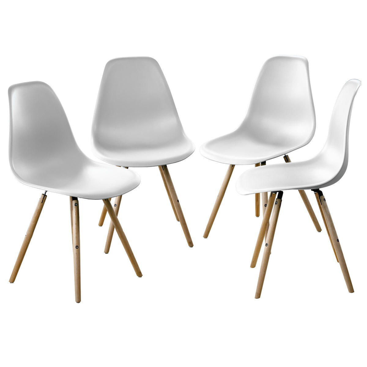 Lote Silla Eiffel White (53x46x80 - Asiento al Suelo 45cm)