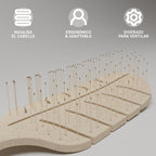 Brosse plate recyclable en épi