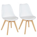 Lot chaise Copenhague blanche
