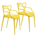 Lot gelber Thonet-Stuhl