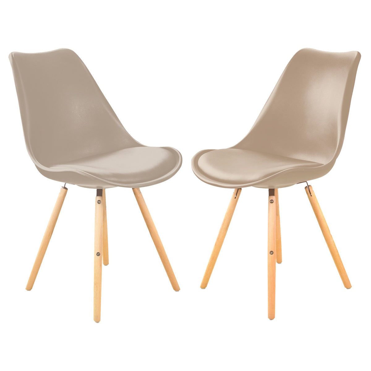 Lote Silla Berlin Beige (56x48x82,5 - Asiento al Suelo 48cm)